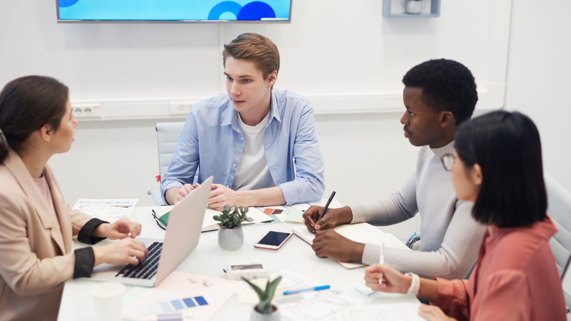 Young team at work